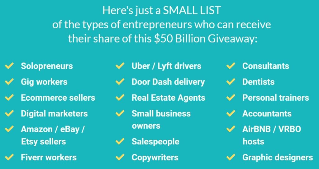  $50 Billion Giveaway Review